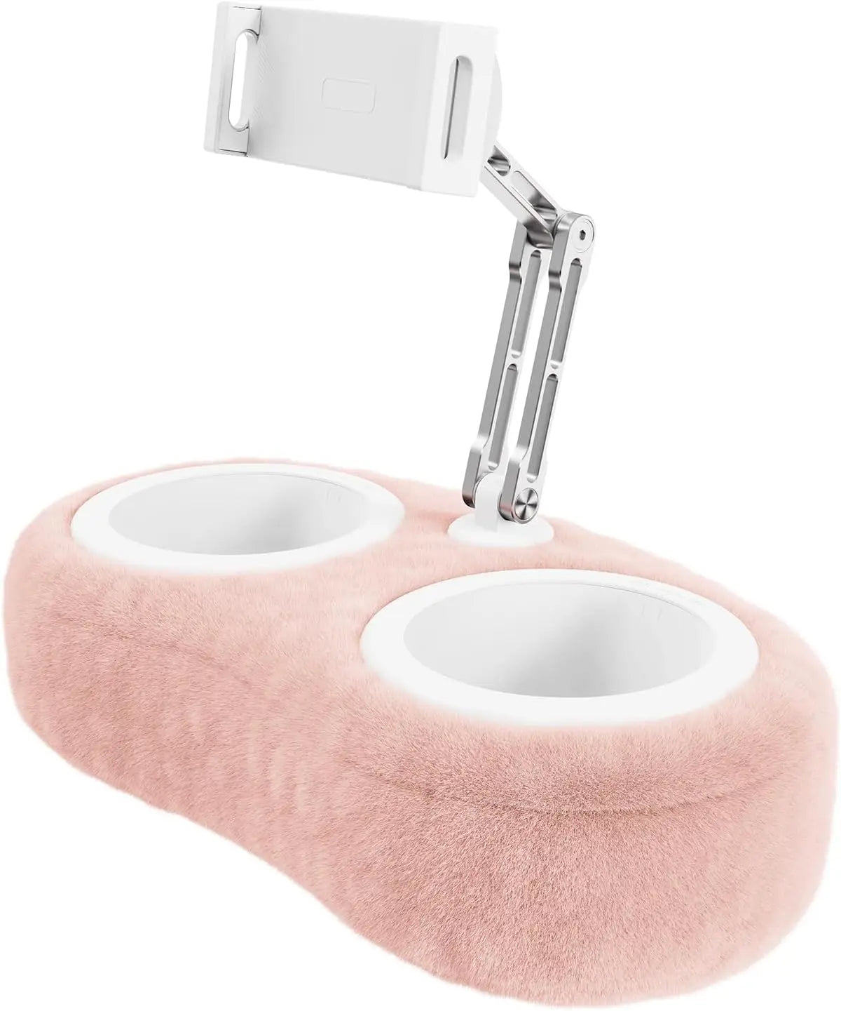 Tablet Stand Pillow Holder with 2 Snack Bowls