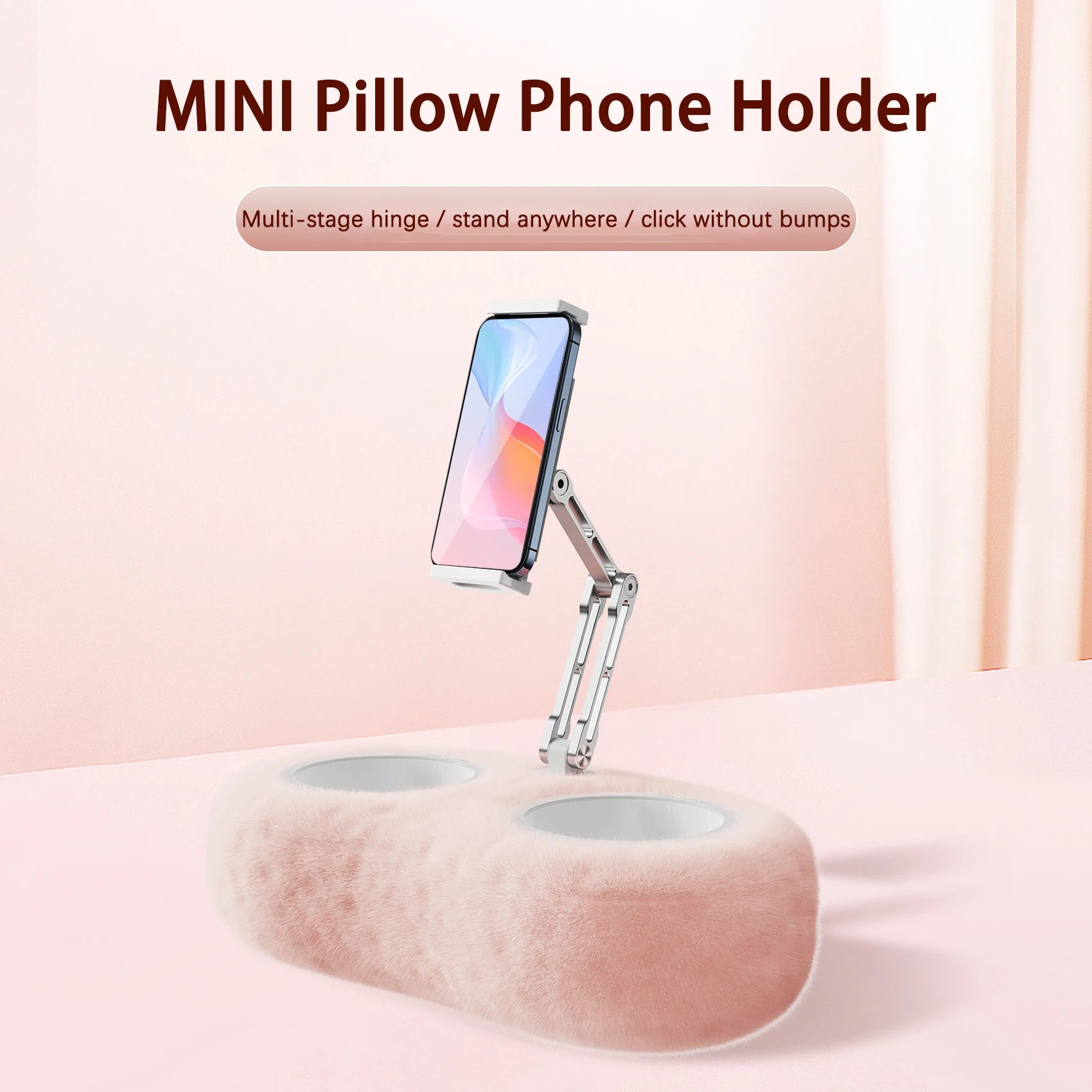 Tablet Stand Pillow Holder with 2 Snack Bowls