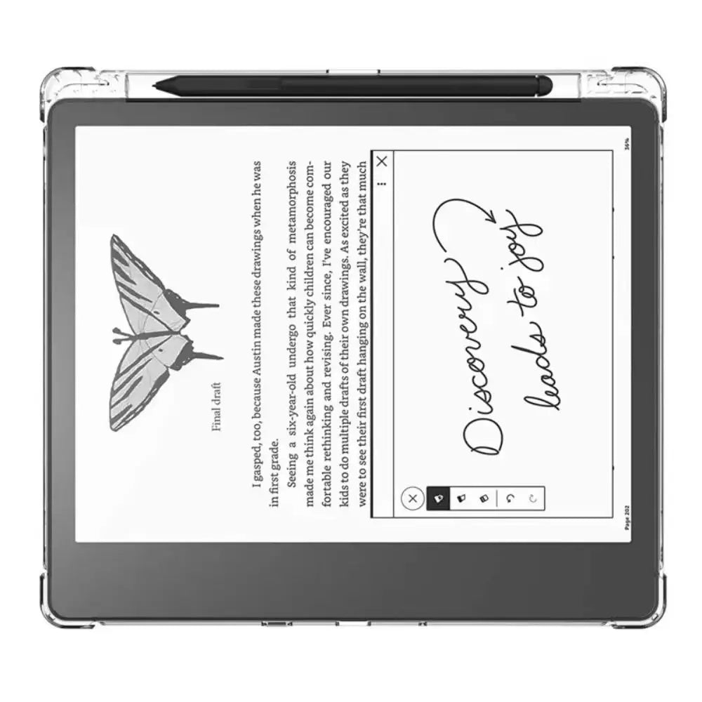 Clear Case with Pen Slot for Kindle Scribe