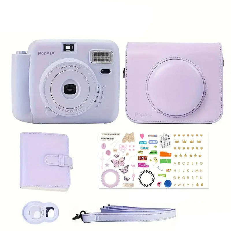 Cute Lilac Instant Camera